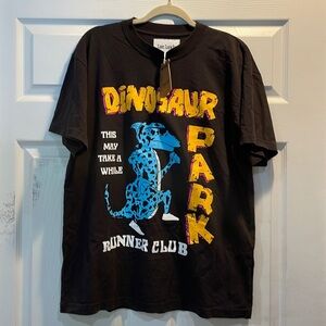 NWT! Late Lunch Dinosaur Park Runner Club T-Shirt M
